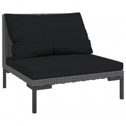 Acquista Divani da Giardino 2pz con Cuscini in Polyrattan Mezzo Tondo con riferimento GHV-318602 della ditta 