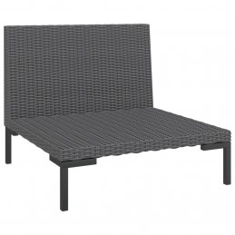 Acquista Divani da Giardino 2pz con Cuscini in Polyrattan Mezzo Tondo con riferimento GHV-318602 della ditta 