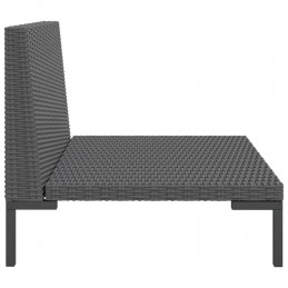 Acquista Divani da Giardino 2pz con Cuscini in Polyrattan Mezzo Tondo con riferimento GHV-318602 della ditta 