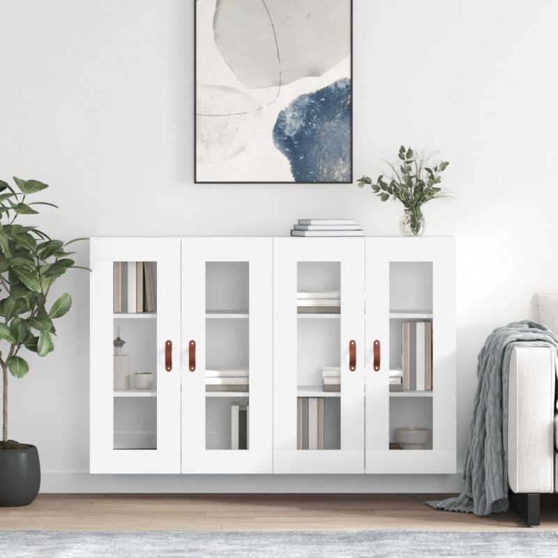 Acquista Armadietti a Parete 2 pz Bianchi in Legno Multistrato con riferimento GHV-3197913 della ditta 
