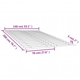 Acquista Reti a Doghe con 34 Doghe 2 pz 70x200 cm con riferimento GHV-3203719 della ditta 
