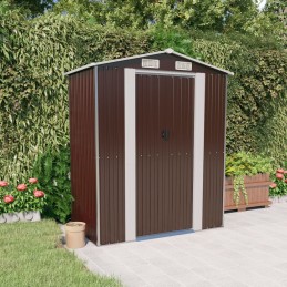 Acquista Capanno da Giardino Marrone Scuro 192x108x223cm Acciaio Zincato con riferimento GHV-319273 della ditta 