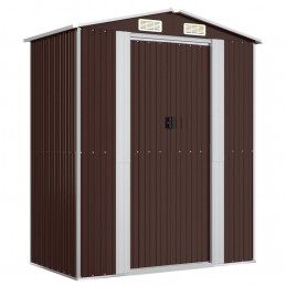 Acquista Capanno da Giardino Marrone Scuro 192x108x223cm Acciaio Zincato con riferimento GHV-319273 della ditta 