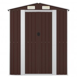 Acquista Capanno da Giardino Marrone Scuro 192x108x223cm Acciaio Zincato con riferimento GHV-319273 della ditta 