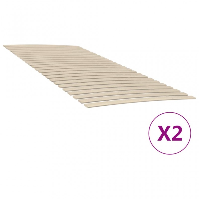 Acquista Reti a Doghe con 48 Doghe 2 pz 90x200 cm con riferimento GHV-3203725 della ditta 