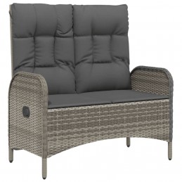 Acquista Panca Reclinabile da Giardino Cuscini 107 cm Polyrattan Grigia con riferimento GHV-319893 della ditta 