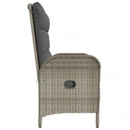Acquista Panca Reclinabile da Giardino Cuscini 107 cm Polyrattan Grigia con riferimento GHV-319893 della ditta 