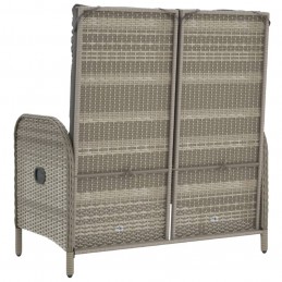 Acquista Panca Reclinabile da Giardino Cuscini 107 cm Polyrattan Grigia con riferimento GHV-319893 della ditta 