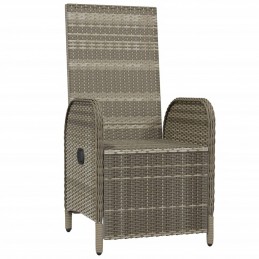 Acquista Sedie Reclinabili da Esterno con Cuscini 2 pz Polyrattan Grigie con riferimento GHV-319891 della ditta 