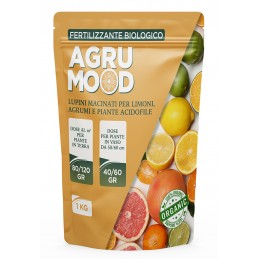 Acquista AGRUMOOD LUPINI MACINATI PER AGRUMI 1 KG per limoni in vaso e in terra e piante acidofile con riferimento GH023 della ditta GARDENHOME
