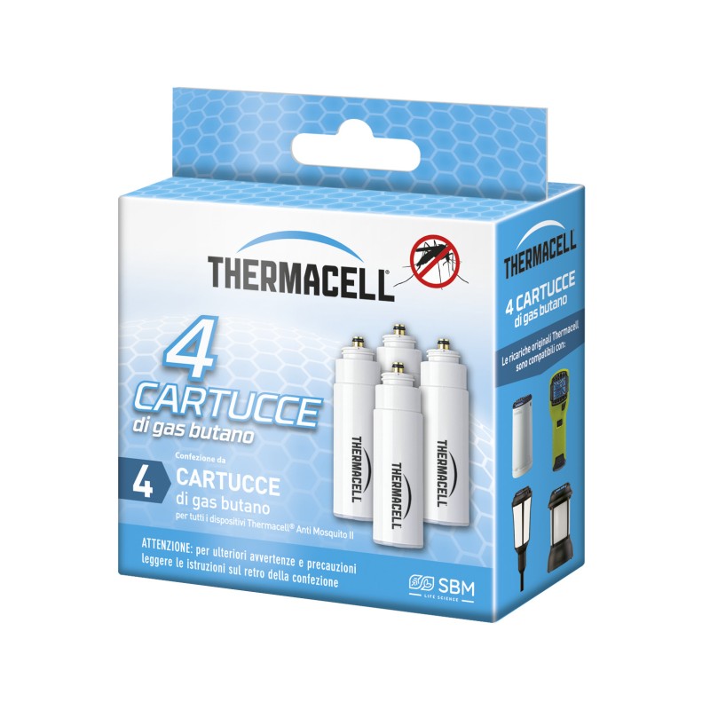 Acquista Ricariche cartucce Butano Thermacell 4 pezzi 48 ore con riferimento 86601656 della ditta THERMACELL