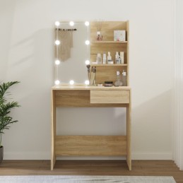 Acquista Toeletta con LED Rovere Sonoma 74,5x40x141 cm con riferimento GHV-808804 della ditta 