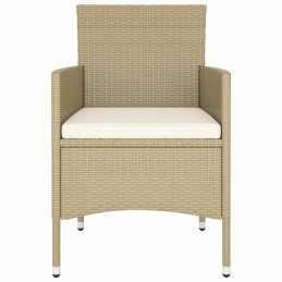 Acquista Set Bistrot da Giardino 5 pz Polyrattan e Vetro Temperato Beige con riferimento GHV-3058370 della ditta 