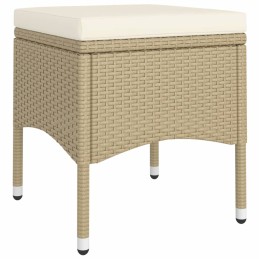 Acquista Set Bistrot da Giardino 5 pz Polyrattan e Vetro Temperato Beige con riferimento GHV-3058370 della ditta 