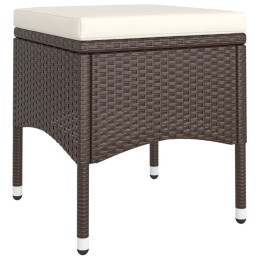 Acquista Set Bistrot Giardino 5 pz Polyrattan e Vetro Temperato Marrone con riferimento GHV-3058391 della ditta 