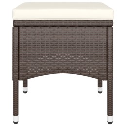 Acquista Set Bistrot Giardino 5 pz Polyrattan e Vetro Temperato Marrone con riferimento GHV-3058391 della ditta 
