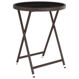 Acquista Set Bistrot Giardino 5 pz Polyrattan e Vetro Temperato Marrone con riferimento GHV-3058391 della ditta 