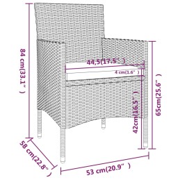 Acquista Set Bistrot Giardino 5 pz Polyrattan e Vetro Temperato Marrone con riferimento GHV-3058391 della ditta 