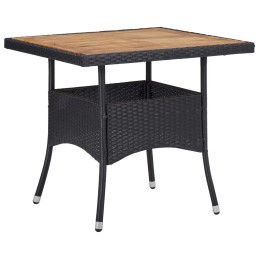 Acquista Set Mobili da Pranzo per Giardino 5 pz Polyrattan e Acacia Nero con riferimento GHV-3058332 della ditta 