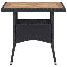 Acquista Set Mobili da Pranzo per Giardino 5 pz Polyrattan e Acacia Nero con riferimento GHV-3058332 della ditta 