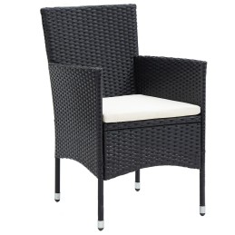 Acquista Set Mobili da Pranzo per Giardino 5 pz Polyrattan e Acacia Nero con riferimento GHV-3058332 della ditta 