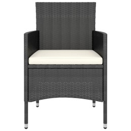 Acquista Set Mobili da Pranzo per Giardino 5 pz Polyrattan e Acacia Nero con riferimento GHV-3058332 della ditta 
