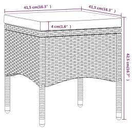 Acquista Set Mobili da Pranzo per Giardino 5 pz Polyrattan e Acacia Nero con riferimento GHV-3058332 della ditta 