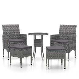 Acquista Set Divani da Giardino 5 pz in Polyrattan Grigio con riferimento GHV-3058469 della ditta 