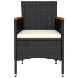 Acquista Set Salotto da Giardino 5 pz in Polyrattan Nero con riferimento GHV-3058476 della ditta 