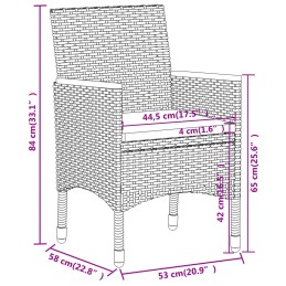 Acquista Set Divani da Giardino 5 pz in Polyrattan Nero con riferimento GHV-3058474 della ditta 
