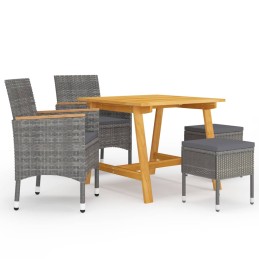 Acquista Set Mobili da Pranzo per Giardino 5 pz Grigio con riferimento GHV-3068696 della ditta 