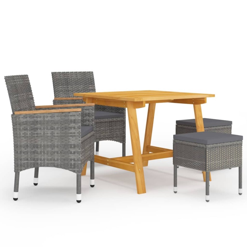 Acquista Set Mobili da Pranzo per Giardino 5 pz Grigio con riferimento GHV-3068696 della ditta 