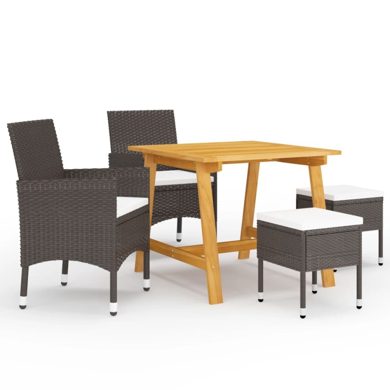 Acquista Set Mobili da Pranzo per Giardino 5 pz Marrone con riferimento GHV-3068694 della ditta 