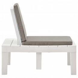 Acquista Sedie a Sdraio da Giardino e Cuscini 2 pz in Plastica Bianche con riferimento GHV-3054424 della ditta GARDENHOME