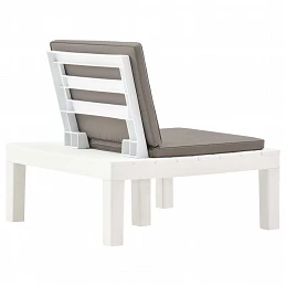 Acquista Sedie a Sdraio da Giardino e Cuscini 2 pz in Plastica Bianche con riferimento GHV-3054424 della ditta GARDENHOME