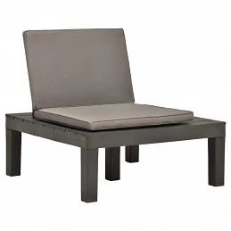 Acquista Sedie a Sdraio da Giardino e Cuscini 2 pz in Plastica Antracite con riferimento GHV-3054426 della ditta GARDENHOME