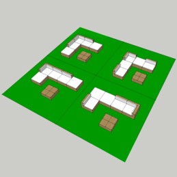 Acquista Set Divani da Giardino 6 pz con Cuscini in Polyrattan Marrone con riferimento GHV-42085 della ditta 