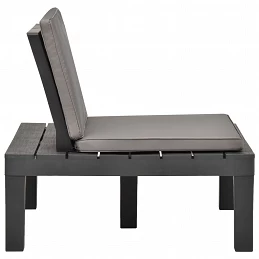 Acquista Sedie a Sdraio da Giardino e Cuscini 2 pz in Plastica Antracite con riferimento GHV-3054426 della ditta GARDENHOME