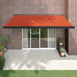 Acquista Tenda Sole Retrattile Arancione Marrone 4x3m Tessuto Alluminio con riferimento GHV-3154568 della ditta 