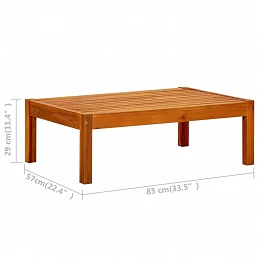 Acquista Panca da Giardino con Tavolo e Poggiapiedi Massello di Acacia con riferimento GHV-3058010 della ditta GARDENHOME
