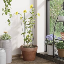 Acquista Supporti per Piante da Giardino 20 pz Verde Scuro 40 cm Acciaio con riferimento GHV-319362 della ditta 