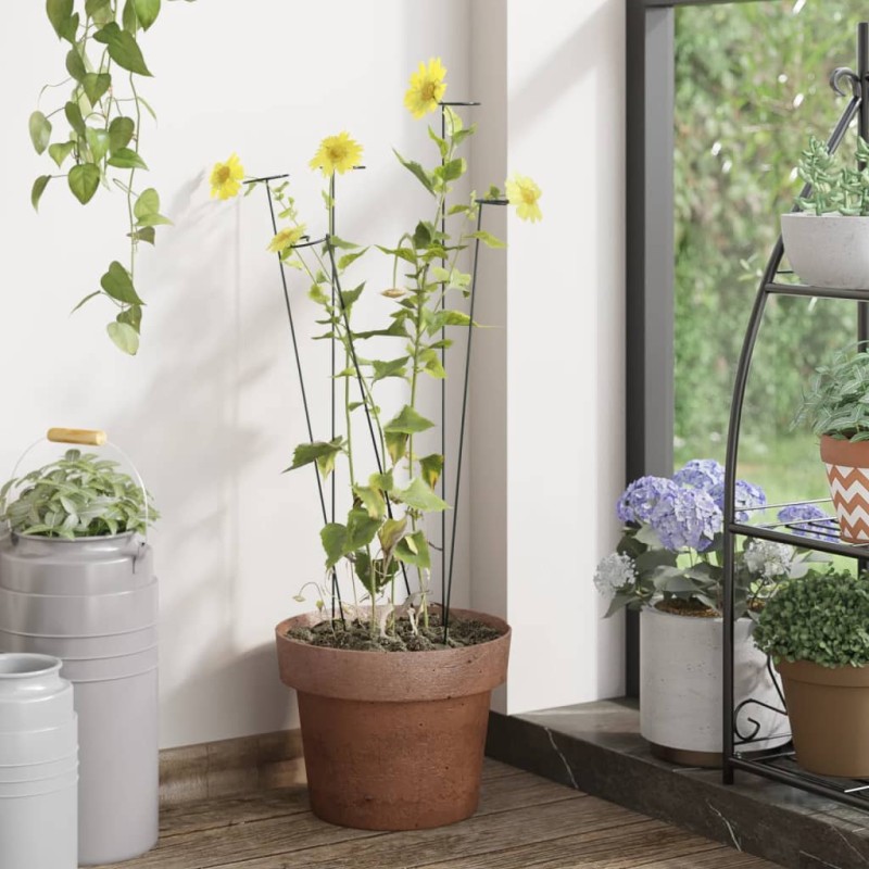 Acquista Supporti per Piante da Giardino 20 pz Verde Scuro 40 cm Acciaio con riferimento GHV-319362 della ditta 