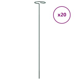 Acquista Supporti per Piante da Giardino 20 pz Verde Scuro 40 cm Acciaio con riferimento GHV-319362 della ditta 