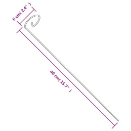 Acquista Supporti per Piante da Giardino 20 pz Verde Scuro 40 cm Acciaio con riferimento GHV-319362 della ditta 