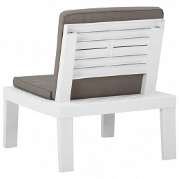 Acquista Sedie a Sdraio da Giardino con Cuscini 2 pz in Plastica Bianche con riferimento GHV-3059823 della ditta GARDENHOME