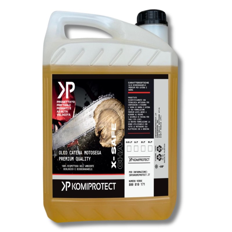 Acquista Olio per catene Motoseghe X-SAFE x 2 lt con riferimento K698 della ditta KOMIPROTECT