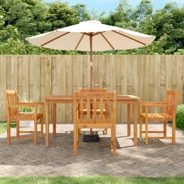 Acquista Set da Pranzo per Giardino 5 pz in Legno Massello di Acacia con riferimento GHV-3206277 della ditta 