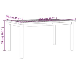 Acquista Set da Pranzo per Giardino 5 pz in Legno Massello di Acacia con riferimento GHV-3206277 della ditta 