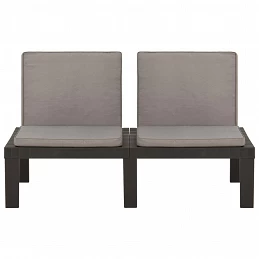 Acquista Panchine da Giardino con Cuscini 2 pz in Plastica Grigio con riferimento GHV-3059826 della ditta GARDENHOME