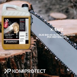 Acquista Olio per catene Motoseghe X-SAFE x 5 lt con riferimento K697 della ditta KOMIPROTECT
